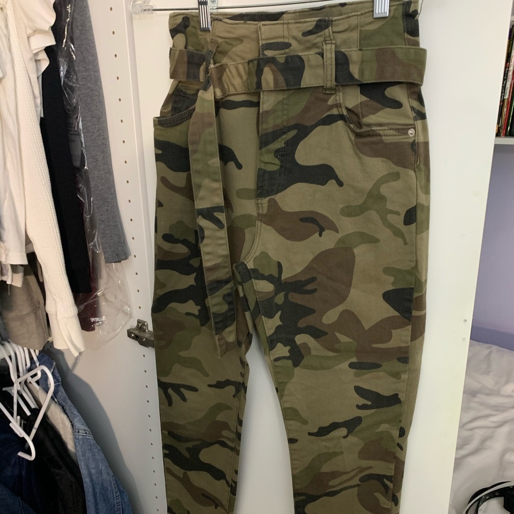 Bershka camo cargo pants